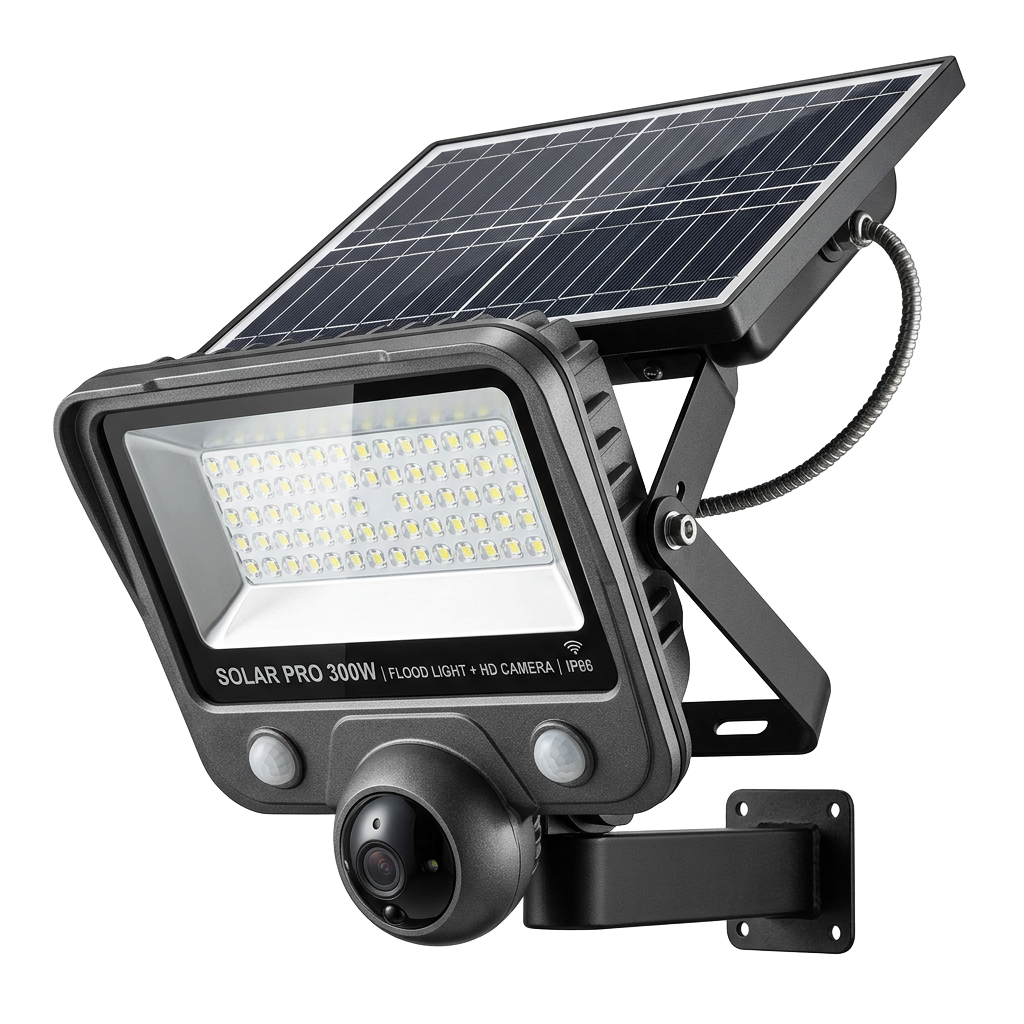 300W Camera Solar Flood Light (no radar)